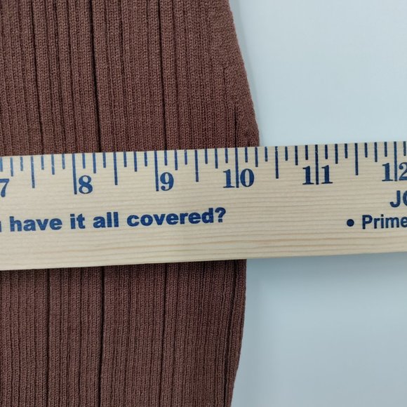 Forever 21 Funnel Neck Sweater-Knit Top Brown, Medium - Picture 7 of 7